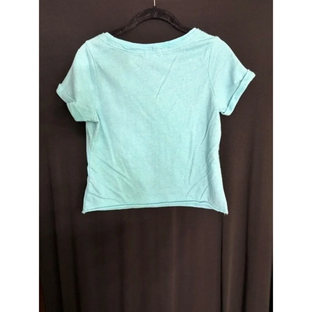 Vintage Girl's Summer Time Ocean Pacific Teal T Shirt Size S (3-5)